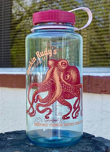 32OZ NALGENE OCTOPUS WATER BOTTLE - Rockin Rudy's